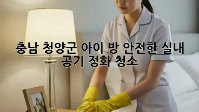 충남 청양군 아이 방, 안전한 실내 공기 정화 청소